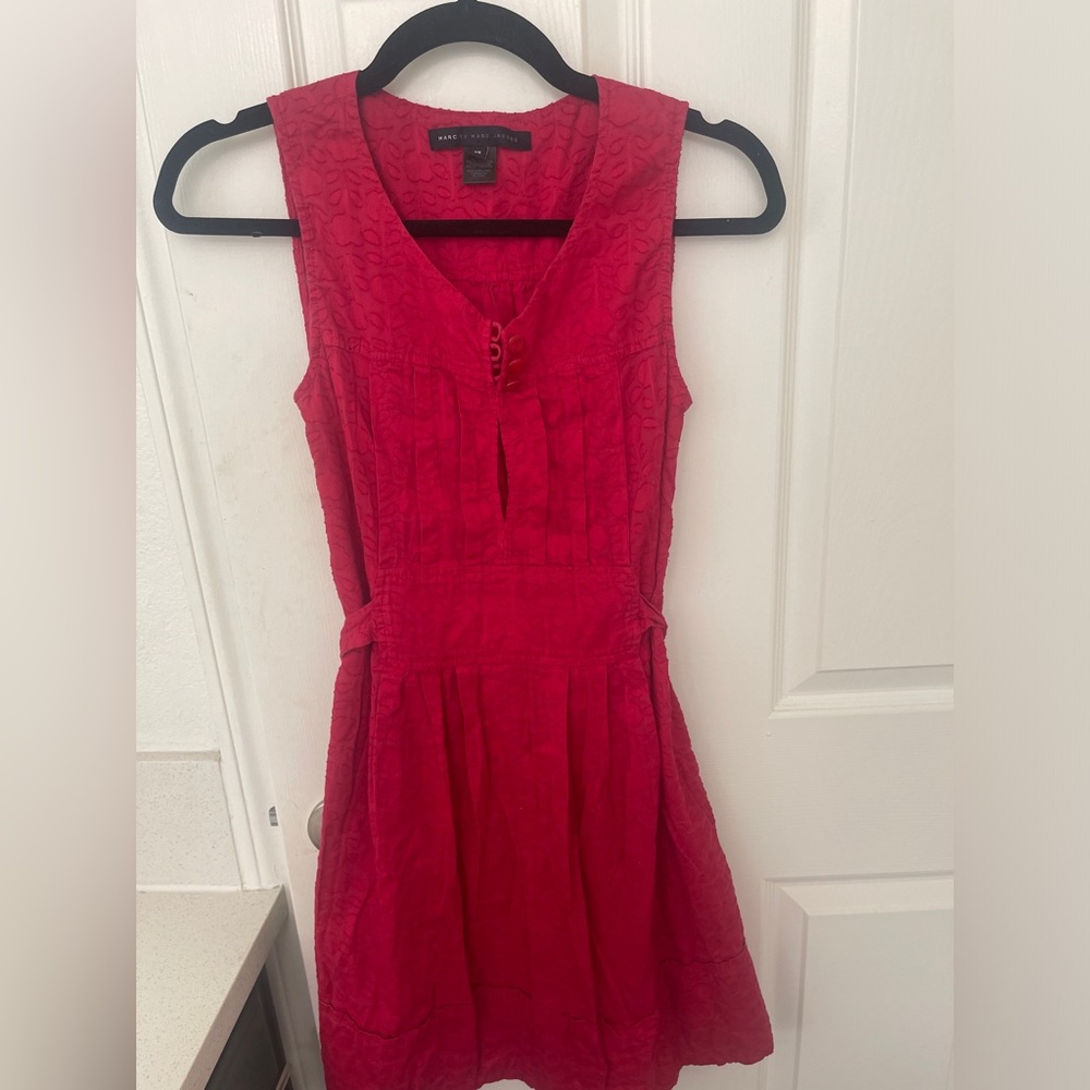 Marc Jacobs Red Sleeveless Tie Dress XS - Picture 2 of 5
